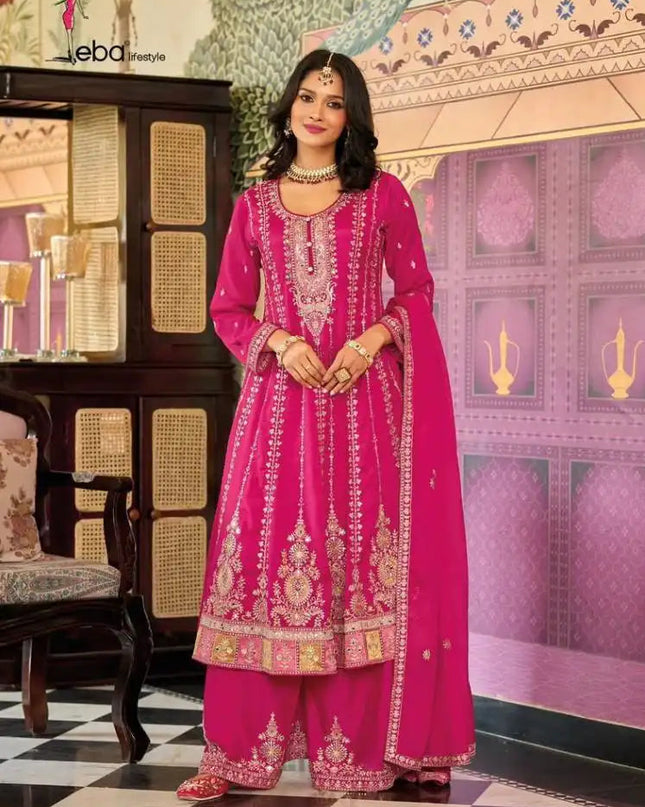 Eba Ragini Chinon Embroidery Suits Diwali Collection