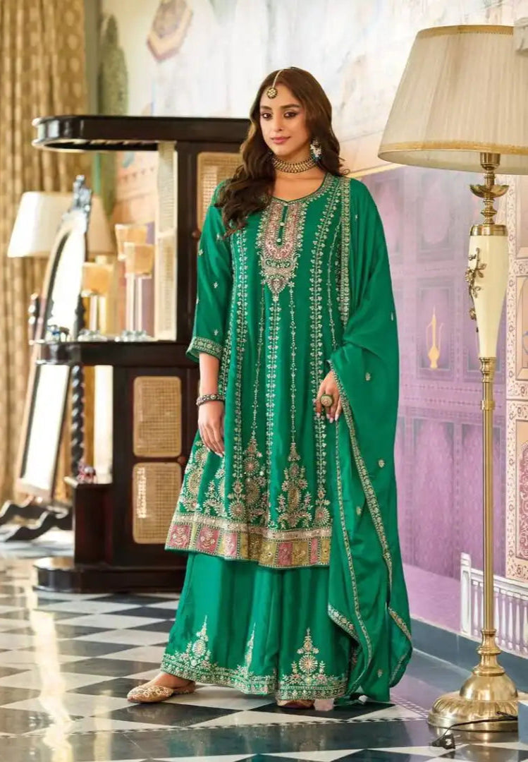 Eba Ragini Chinon Embroidery Party Wear Suits Diwali Collection