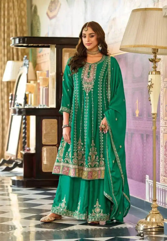 Eba Ragini Chinon Embroidery Party Wear Suits Diwali Collection