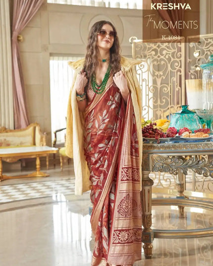 Kreshva The Moments Georgette Saree Festival Wear Collection