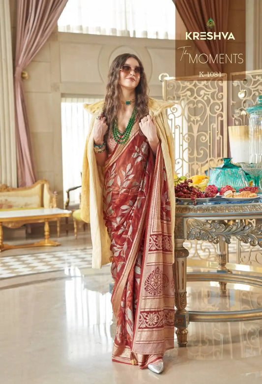 Kreshva The Moments Georgette Saree Festival Wear Collection