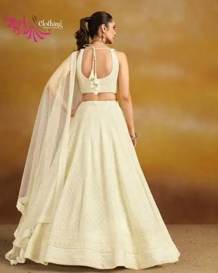 Zeel Florance Vol 2 White Georgette Lehenga Choli Collection