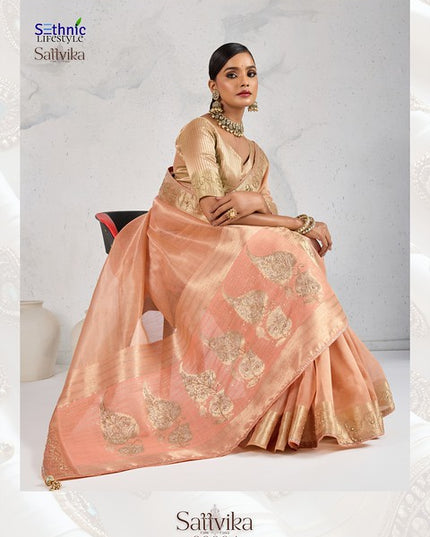 Sethnic Lifestyle Sattvika Heavy Handwork 9004 Festival Wear Saree Collection
