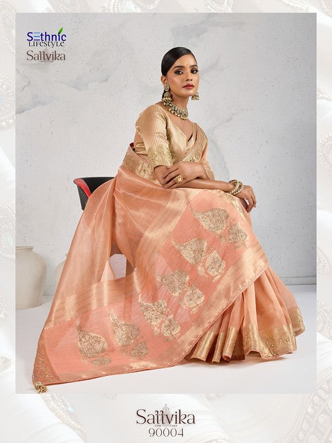 Sethnic Lifestyle Sattvika Heavy Handwork 9004 Festival Wear Saree Collection