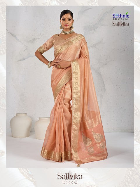 Sethnic Lifestyle Sattvika Heavy Handwork 9004 Festival Wear Saree Collection