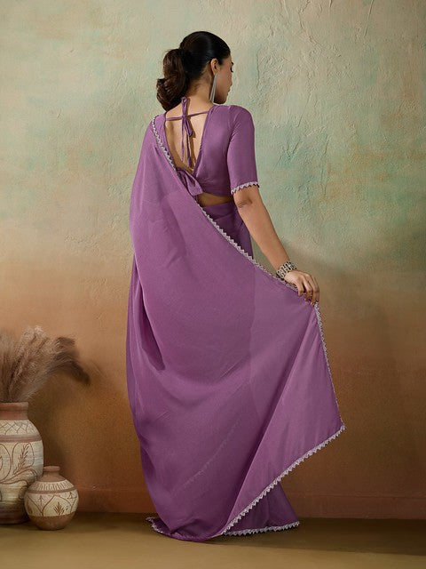 Sethnic Ekairaa Georgette Blue Color 97003 Cocktail Wear Saree Collection