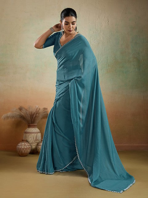 Sethnic Ekairaa Georgette 97004 Cocktail Wear Saree Collection