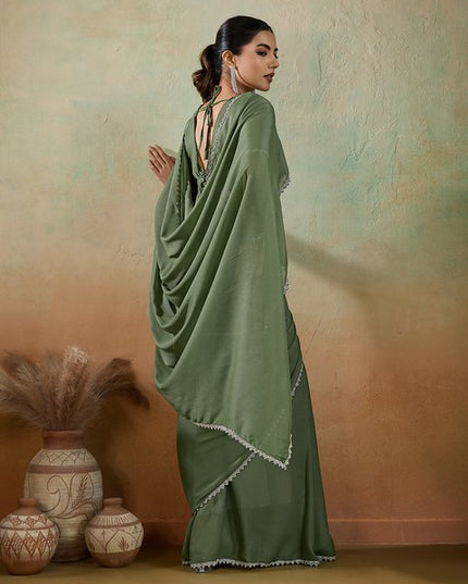 Sethnic Lifestyle Ekairaa Matt Georgette 97001 Cocktail Wear Saree