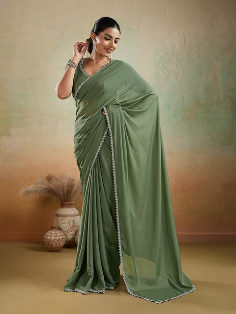 Sethnic Lifestyle Ekairaa Matt Georgette 97001 Cocktail Wear Saree