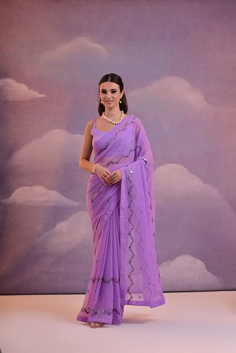 Sanjana Astha 14159 Georgette Silk 7013 Daily Wear Saree Embroidery Collection