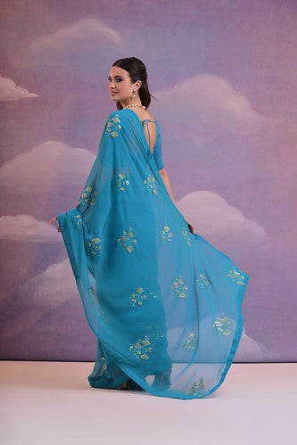 Sanjana Lifestyle Astha 14159 Georgette Silk 7012 Daily Wear Saree