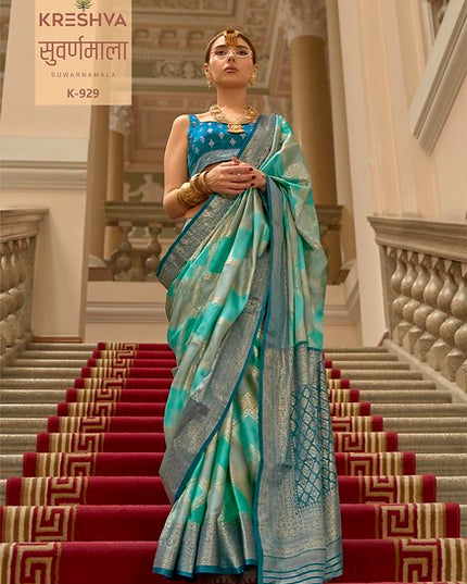 Kreshva Suwarnamala Rangat H.B Print 929 Festive Wear Saree Collection 2025