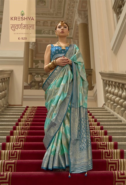 Kreshva Suwarnamala Rangat H.B Print 929 Festive Wear Saree Collection 2025