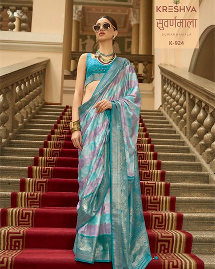 Kreshva Suwarnamala Rangat H.B Print 924 Party Wear Saree