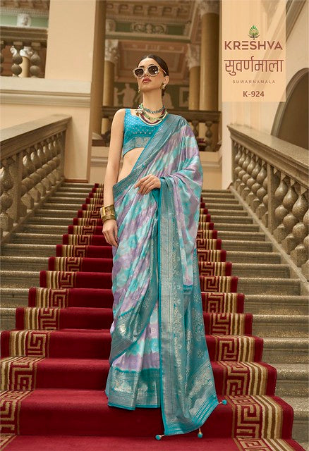Kreshva Suwarnamala Rangat H.B Print 924 Party Wear Saree