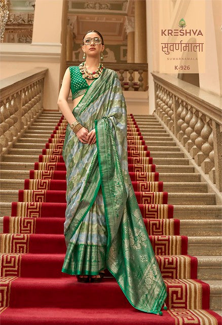Kreshva Suwarnamala Rangat H.B Print 926 Party Wear Saree Collection