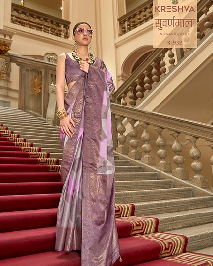 Kreshva Suwarnamala Rangat H.B Print 932 Party Wear And Festive Wear Saree