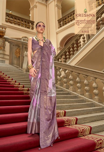Kreshva Suwarnamala Rangat H.B Print 932 Party Wear And Festive Wear Saree