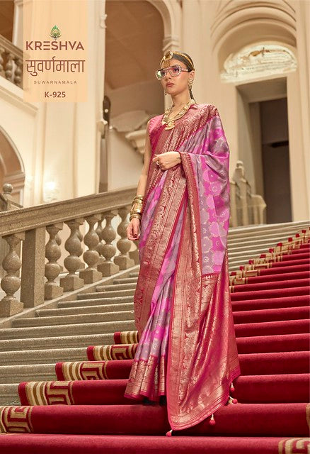 Kreshva Suwarnamala Rangat H.B Print 925 Party Wear Saree Collection 2025