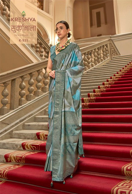Kreshva Suwarnamala Super P V Silk 931 Party Wear Saree 2025