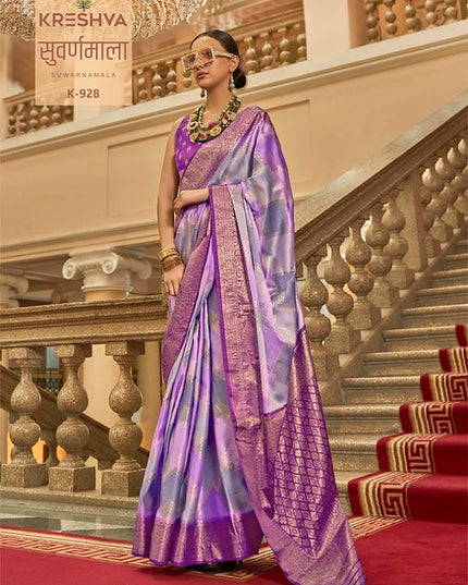 Kreshva Suwarnamala Rangat H.B Print 928 Festive Wear Saree Collection