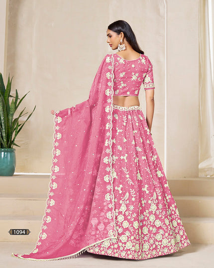 Mehvish Mehvish vol 19 Organza Silk 1094 Party Wear Lehenga Blouse Collection