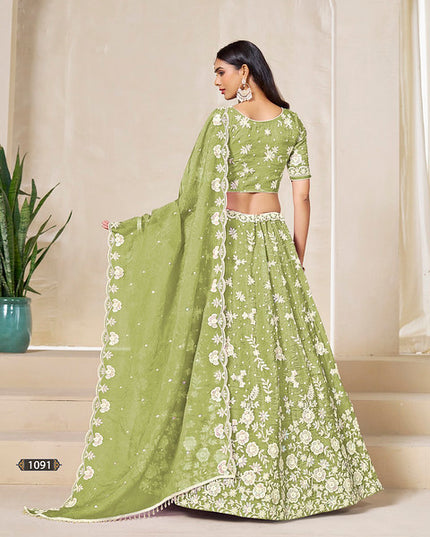 Mehvish Mehvish vol 19 Organza Silk 1091 Festival Wear Lehenga Blouse