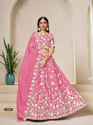 Mehvish Mehvish vol 19 Organza Silk 1094 Party Wear Lehenga Blouse Collection