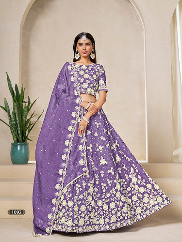 Mehvish Mehvish vol 19 Organza Silk 1092 Festival Wear Lehenga Blouse 2025