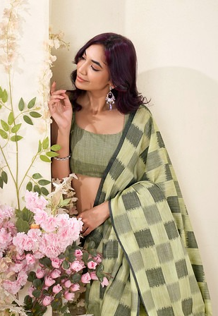 Rajpath Redium Checks Print 442 Casual Wear Saree Collection 2025