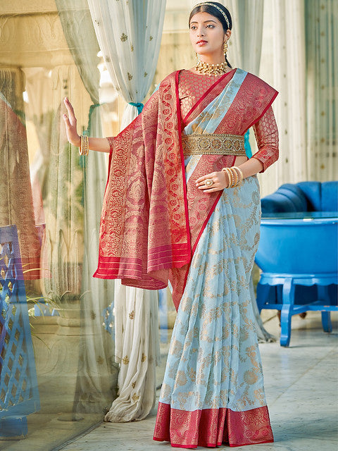 Astita Rajsundari Weaving Contrast Border 1003 Festive wear Saree