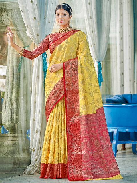 Astita Rajsundari Weaving Contrast Border 1001 Party wear Saree