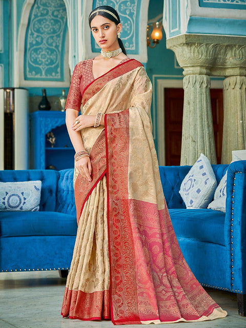 Astita Rajsundari Weaving Contrast Border 1006 Festive and Party Wear Collection