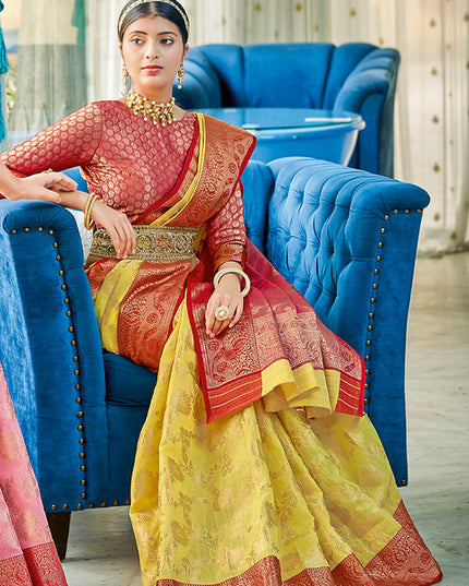 Astita Rajsundari Weaving Contrast Border 1001 Party wear Saree