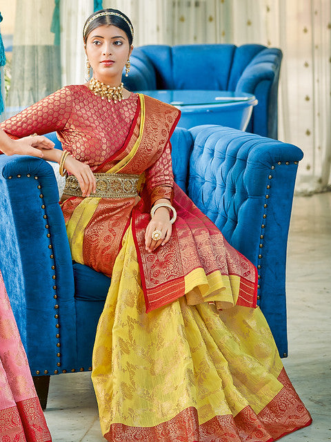 Astita Rajsundari Weaving Contrast Border 1001 Party wear Saree