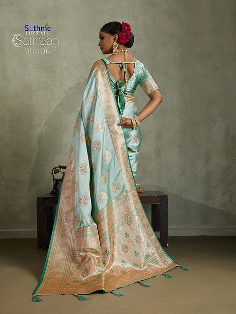 Sethnic Lifestyle Satiraah Satin Silk 99006 Party Festival Wear Saree