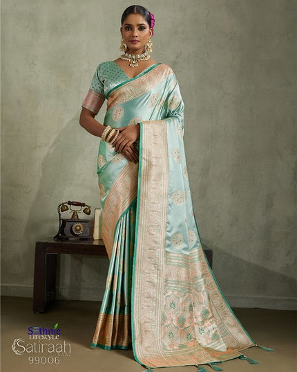 Sethnic Lifestyle Satiraah Satin Silk 99006 Party Festival Wear Saree