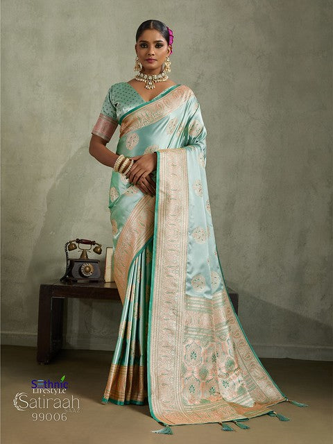 Sethnic Lifestyle Satiraah Satin Silk 99006 Party Festival Wear Saree