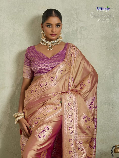 Sethnic Lifestyle Satiraah Satin Silk 99003 Party Wear Saree Collection 2025