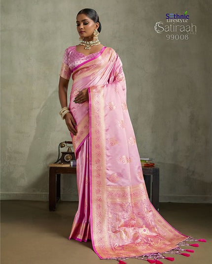 Sethnic Lifestyle Satiraah Satin Bnaarasi Silk 99008 Party Wear Saree
