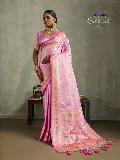 Sethnic Lifestyle Satiraah Satin Bnaarasi Silk 99008 Party Wear Saree