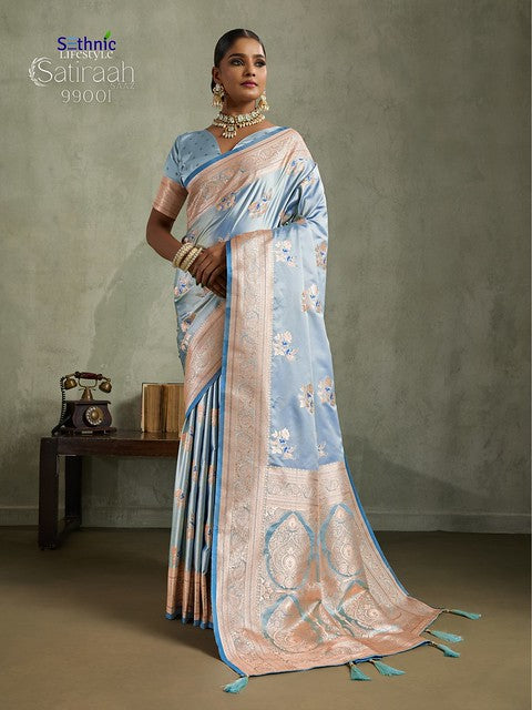 Sethnic Lifestyle Satiraah Satin Silk 99001 Party Wear Saree