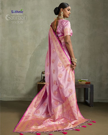 Sethnic Lifestyle Satiraah Satin Bnaarasi Silk 99008 Party Wear Saree