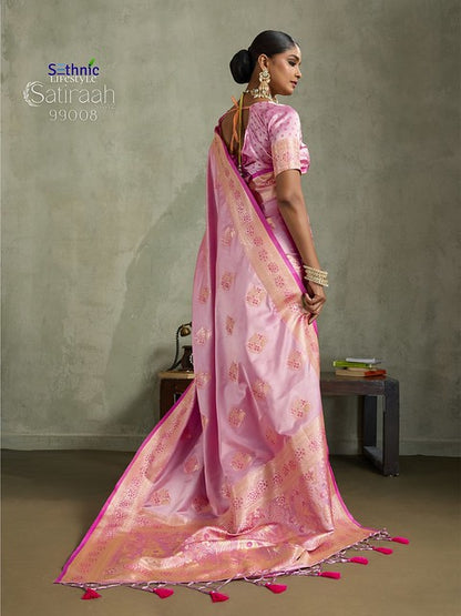 Sethnic Lifestyle Satiraah Satin Bnaarasi Silk 99008 Party Wear Saree