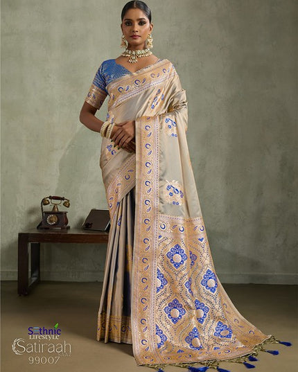 Sethnic Lifestyle Satiraah Satin Silk 99007 Party Festival Wear Saree