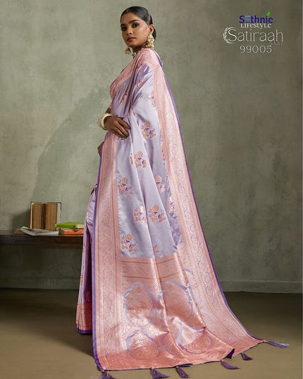 Sethnic Lifestyle Satiraah Satin Silk 99005 Festival Wear Saree Collection