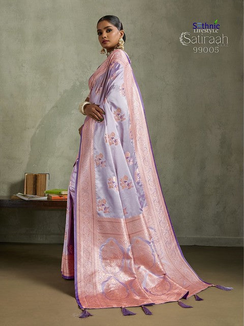 Sethnic Lifestyle Satiraah Satin Silk 99005 Festival Wear Saree Collection