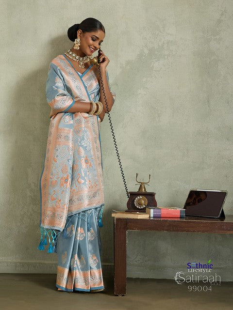 Sethnic Lifestyle Satiraah Satin Silk 99004 Festival Wear Saree 2025