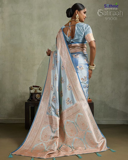 Sethnic Lifestyle Satiraah Satin Silk 99001 Party Wear Saree