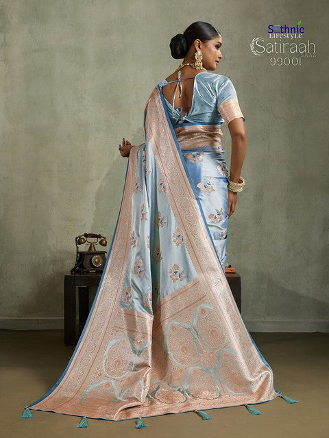 Sethnic Lifestyle Satiraah Satin Silk 99001 Party Wear Saree